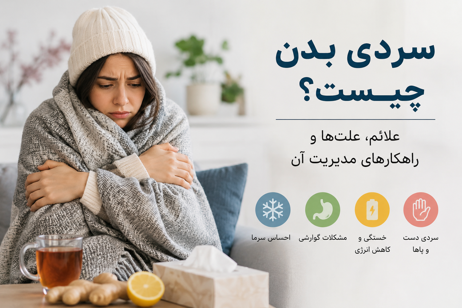 سردی بدن چیست؟ علائم، علت‌ها و راهکارهای مدیریت آن
