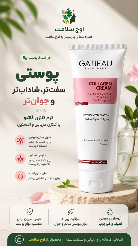 کرم روشن کننده بدن گاتیو ۱۵۰ میلیلیتر | GATIEAU